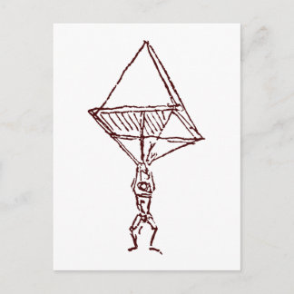 Fallschirm Postkarte
