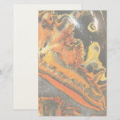 Fallschirmdrehte Orange Stones Briefpapier (Vorne/Hinten)