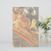Fallschirmdrehte Orange Stones Briefpapier (Stehend Vorderseite)