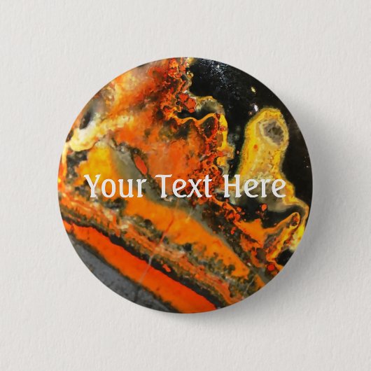 Fallschirmdrehte Orange Stones Button (Vorderseite)