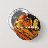Fallschirmdrehte Orange Stones Button (Vorne & Hinten)