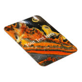Fallschirmdrehte Orange Stones Magnet (Rechte Seite)