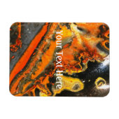 Fallschirmdrehte Orange Stones Magnet (Horizontal)