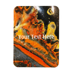 Fallschirmdrehte Orange Stones Magnet