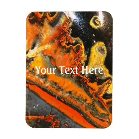 Fallschirmdrehte Orange Stones Magnet (Vertikal)