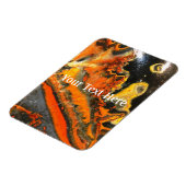Fallschirmdrehte Orange Stones Magnet (Linke Seite)