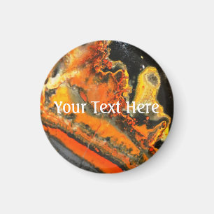 Fallschirmdrehte Orange Stones Magnet