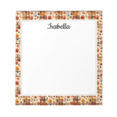 Fallschirme, Acorne, Ahornbaum-Blätter farbenfroh Notizblock (Vorderseite)