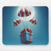 Fallschirme liefern ein Weihnachtsgeschenk Mousepad (Vorne)