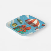 Fallschirme liefern Weihnachtsgeschenke Pappteller (Gewinkelt)