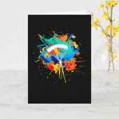 Fallschirmfarben Skydiver Skydiver Karte (Gelbe Blume)