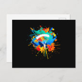 Fallschirmfarben Skydiver Skydiver Postkarte (Vorne/Hinten)