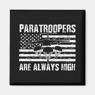Fallschirmjäger, amerikanische Fahne US Army Soldi Magnet