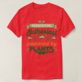 Fallschirmjäger-Enthusiasten mit Pflanze Vegan T-Shirt (Design vorne)
