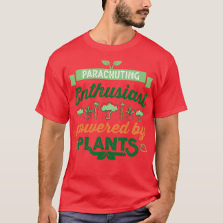 Fallschirmjäger-Enthusiasten mit Pflanze Vegan T-Shirt