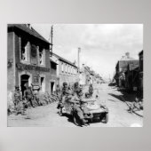Fallschirmjäger in Carentan Frankreich Zweiter Wel Poster (Vorne)