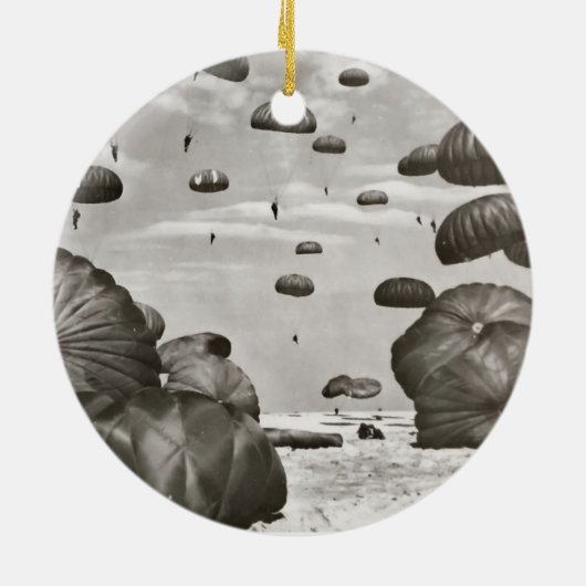 Fallschirmjäger-Landung Keramikornament (Hinten)