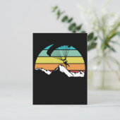 Fallschirmjäger Paragliding Postkarte (Stehend Vorderseite)