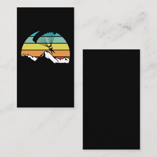 Fallschirmjäger Paragliding Visitenkarte (Vorne/Hinten)