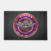 Fallschirmjäger-Phantastische Im Flugzeug Soldaten Fußmatte (Vorderseite)