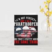 Fallschirmjäger US Army Veterans Day Soldier Ameri Karte (Gelbe Blume)