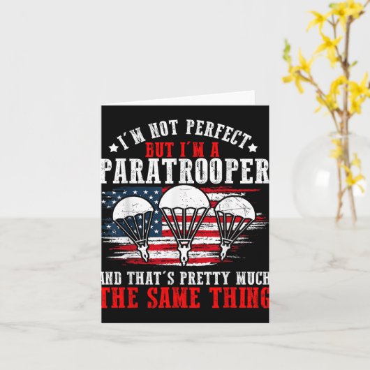 Fallschirmjäger US Army Veterans Day Soldier Ameri Karte (Gelbe Blume)