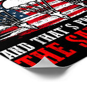 Fallschirmjäger US Army Veterans Day Soldier Ameri Poster (Ecke)