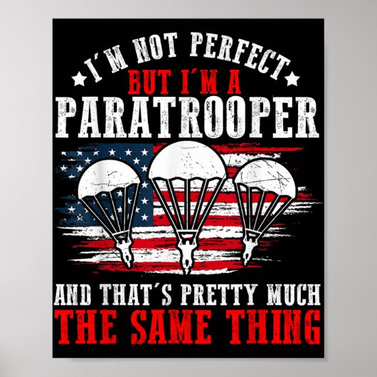 Fallschirmjäger US Army Veterans Day Soldier Ameri Poster (Vorne)