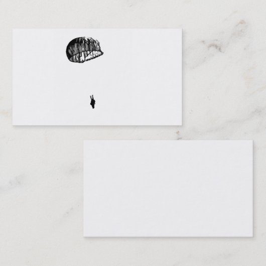 Fallschirmjäger-Visitenkarten Visitenkarte (Vorne/Hinten)