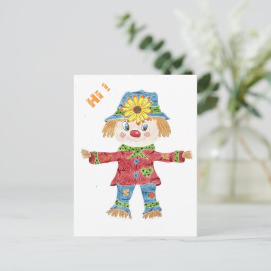 Fallschirmjäger, weiße Kinder-Postkarte Postkarte (Stehend Vorderseite)