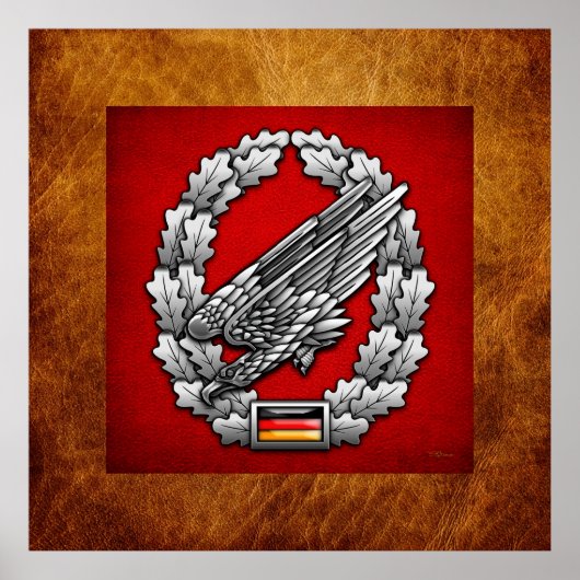 Fallschirmjägertruppe Barettab— Poster (Vorne)