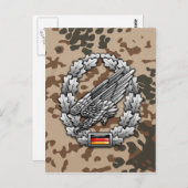 Fallschirmjägertruppe Barettab— Postkarte (Vorne/Hinten)