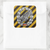 Fallschirmjägertruppe Barettab— Quadratischer Aufkleber (Tasche)