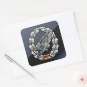 Fallschirmjägertruppe Barettab— Quadratischer Aufkleber (Umschlag)