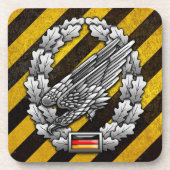 Fallschirmjägertruppe Barettabzeichen Untersetzer (Vorderseite)