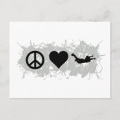 Fallschirmspringen 1 postkarte (Vorderseite)