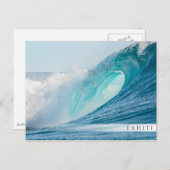 Fallschirmspringen auf Tahiti Postkarte (Vorne/Hinten)