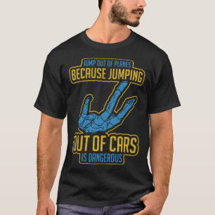Fallschirmspringen aus dem Flugzeug Idee 1 T-Shirt