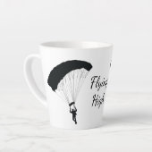 Fallschirmspringen Design Latte Cup Milchtasse (Linke Ecke)