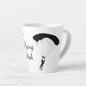 Fallschirmspringen Design Latte Cup Milchtasse (Rechte Ecke)