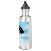 Fallschirmspringen Design Wasserflasche Edelstahlflasche (Rechts)