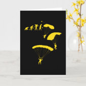 Fallschirmspringen Evolution Skydiver Tauchen Karte (Gelbe Blume)