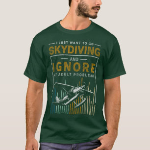 Fallschirmspringen Extremsport Flugzeug Freund lus T-Shirt