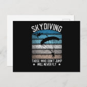 Fallschirmspringen Fallschirmspringen Postkarte (Vorne/Hinten)