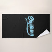 Fallschirmspringen freier Fall Skydiving Badehandtuch (Badehandtuch)