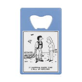 Fallschirmspringen hat ein Problem Geldbeutel Flaschenöffner (Vorderseite)