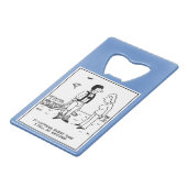 Fallschirmspringen hat ein Problem Geldbeutel Flaschenöffner (Vorderseite Schrägansicht)