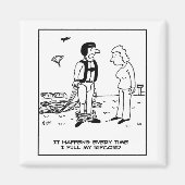 Fallschirmspringen hat ein Problem Magnet (Vorne)