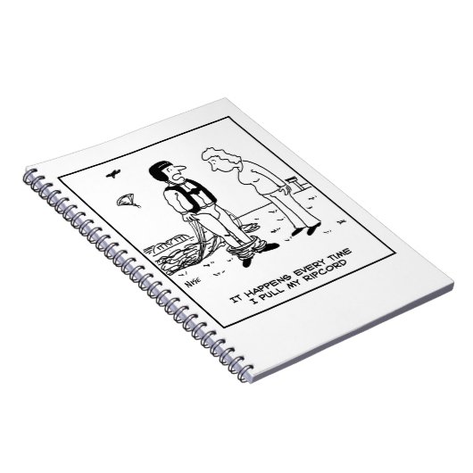 Fallschirmspringen hat ein Problem Notizblock (Rechte Seite)