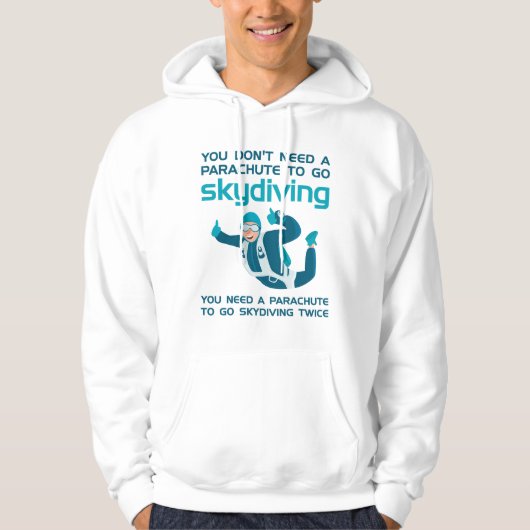 Fallschirmspringen Hoodie (Vorderseite)